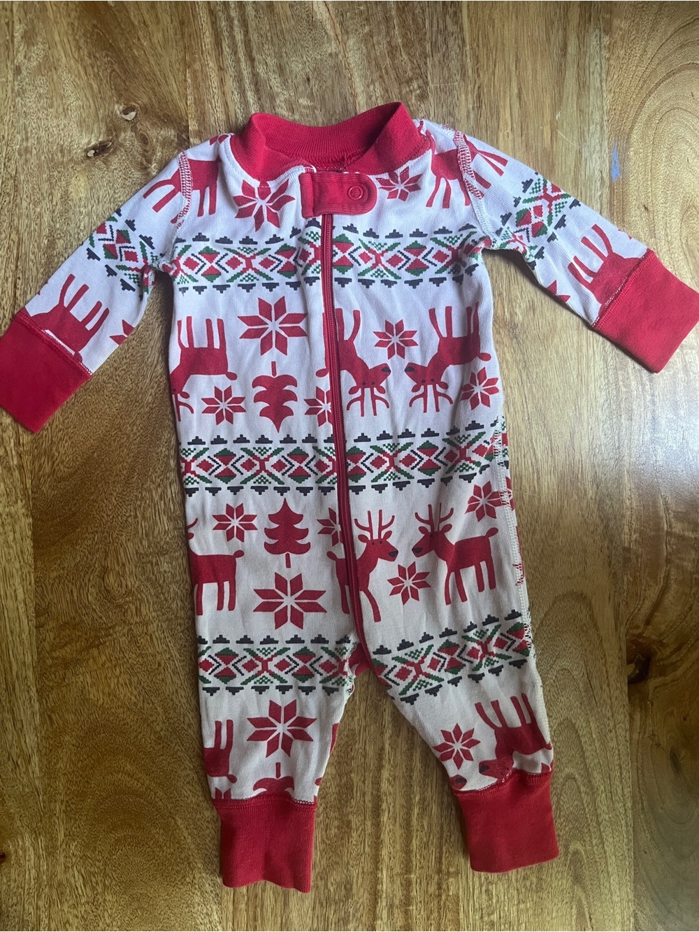 HANNA ANDERSSON | Christmas Onesie Pajamas 0-6 Months